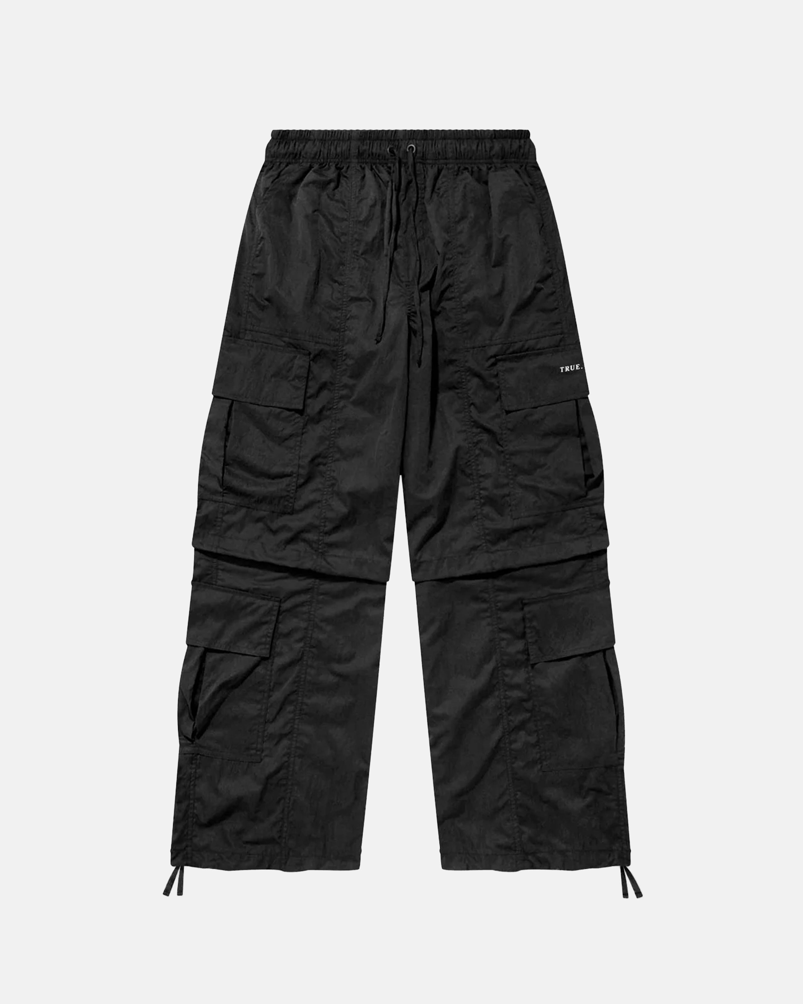 TRUE ACTIVE BAGGY CARGO PANTS - BLACK