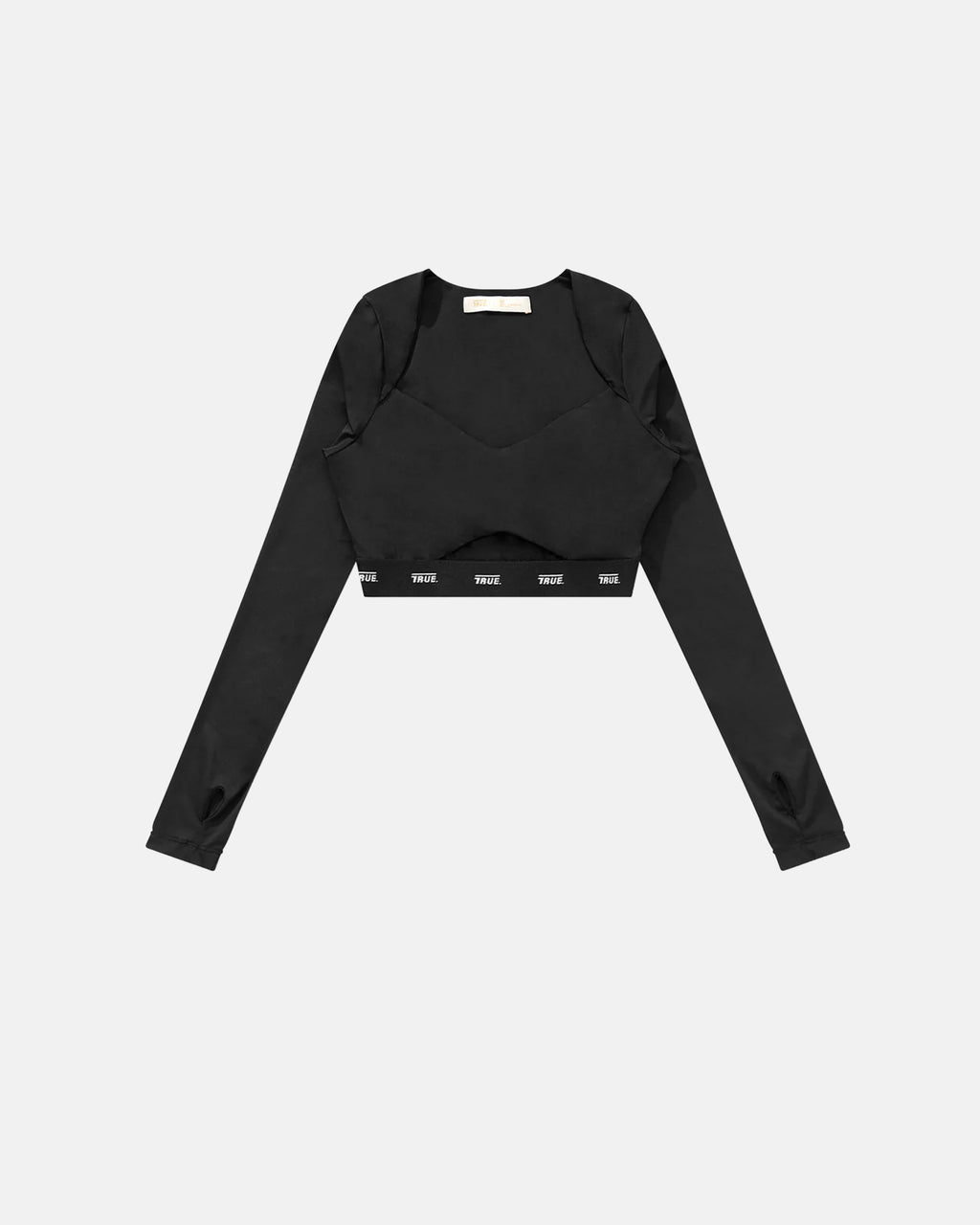 TRUE ACTIVE ELASTIC LS TOP - BLACK