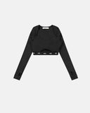 TRUE ACTIVE ELASTIC LS TOP - BLACK