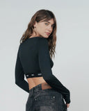 TRUE ACTIVE ELASTIC LS TOP - BLACK