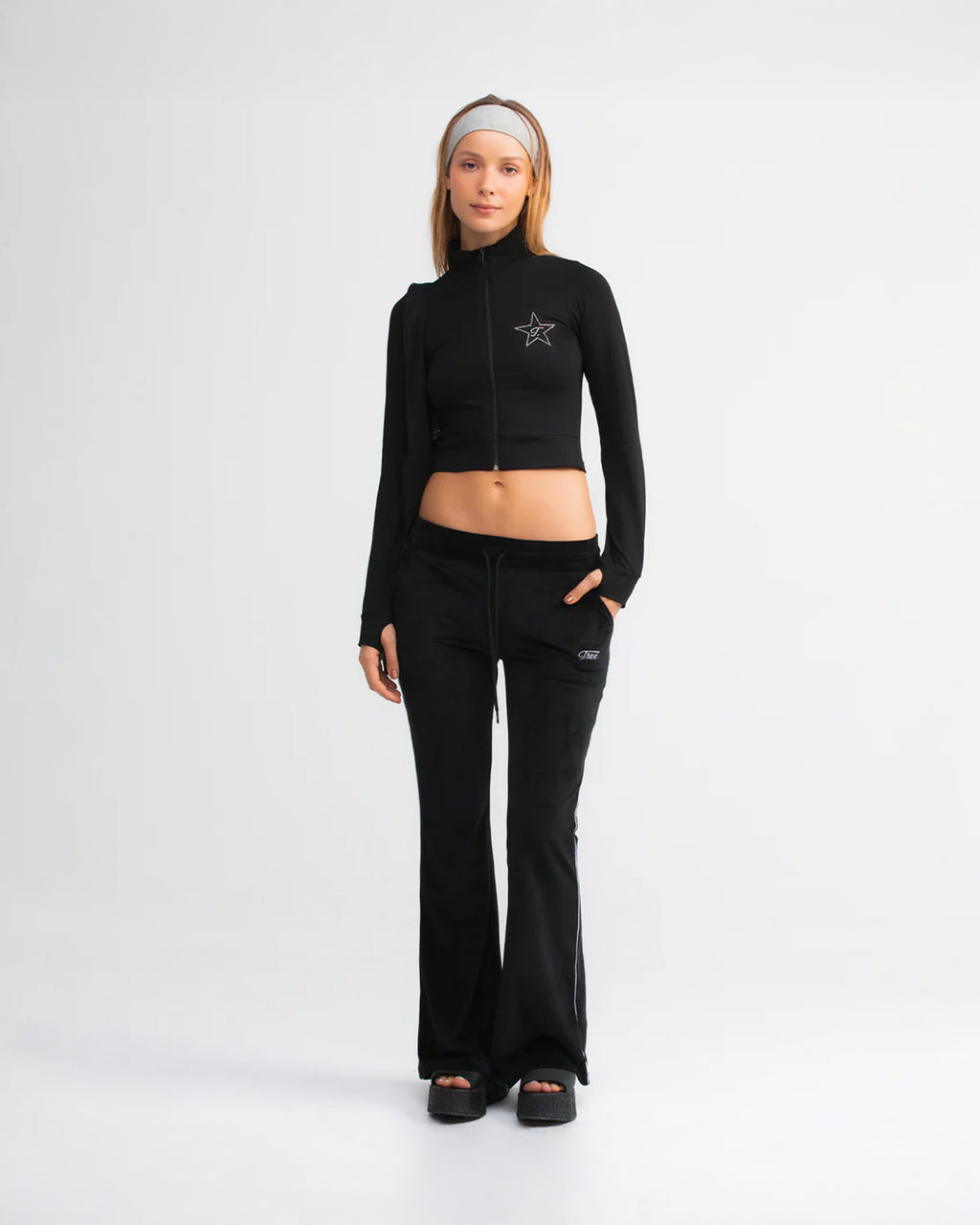 TRUE ACTIVE ZIP-UP JACKET - BLACK