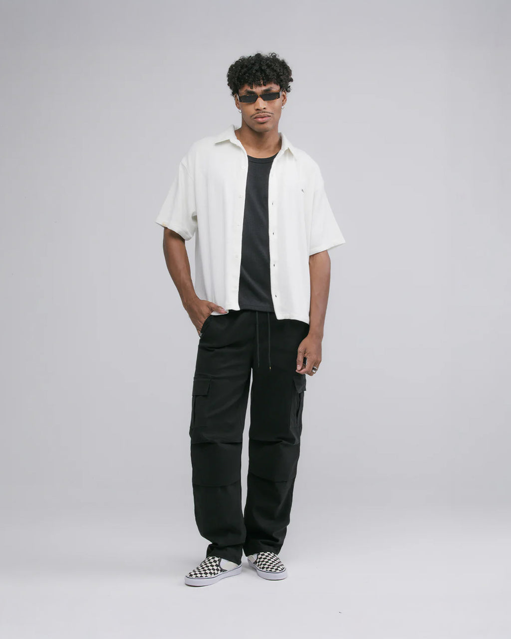 TRUE CLASSIC DRILL JOGGER - BLACK