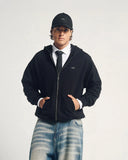 TRUE - Classic Zipper Hoodie - Black