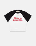 TRUE COLOMBIA BABY TEE BLACK