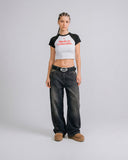 True Colombia Baby Tee Negro