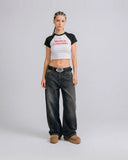TRUE - Colombia Baby Tee - Negro