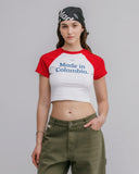 TRUE - Colombia Baby Tee - Red