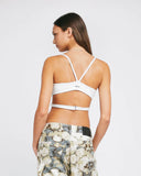 TRUE CROSSED TOP - CREAM