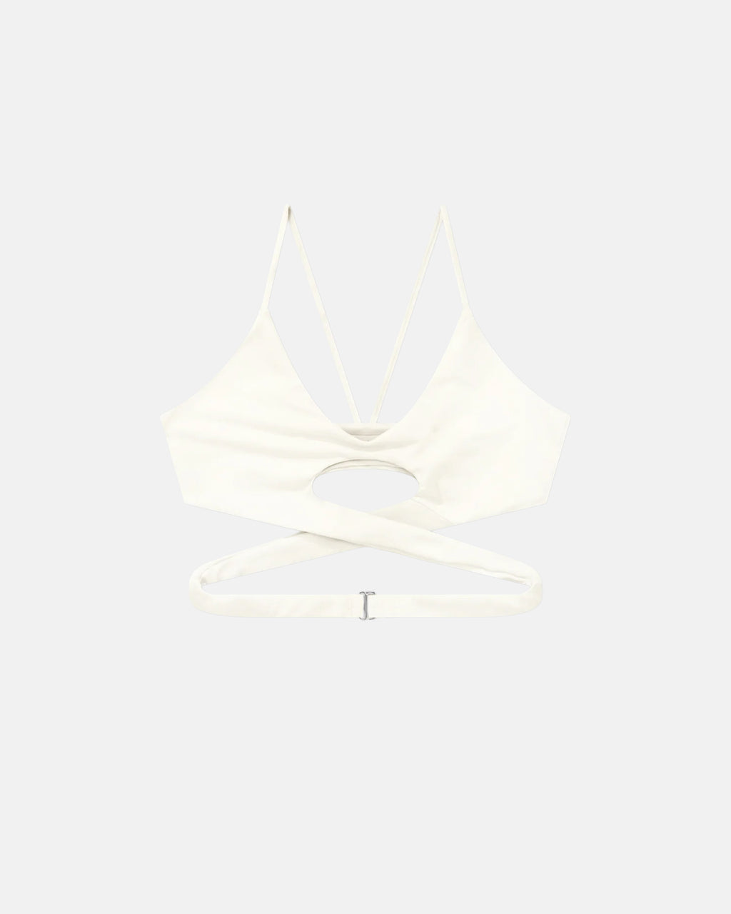 TRUE CROSSED TOP - CREAM