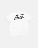 True Cursive Logo T-Shirt Blanco