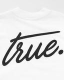 True Cursive Logo T-Shirt Blanco