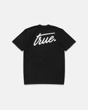 True Cursive Logo T-Shirt Negro
