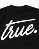 True Cursive Logo T-Shirt Negro