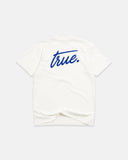 True Cursive Logo T-Shirt Crema