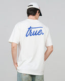 True Cursive Logo T-Shirt Crema