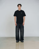 True Cursive Logo T-Shirt Negro