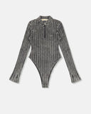 TRUE - Daily Ribbed Bodysuit - Black