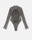 TRUE - Daily Ribbed Bodysuit - Black
