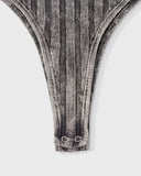 TRUE - Daily Ribbed Bodysuit - Black