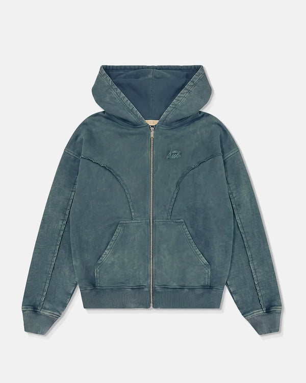 TRUE - Daily Washed Hoodie - Vintage Blue