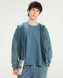 TRUE - Daily Washed Hoodie - Vintage Blue