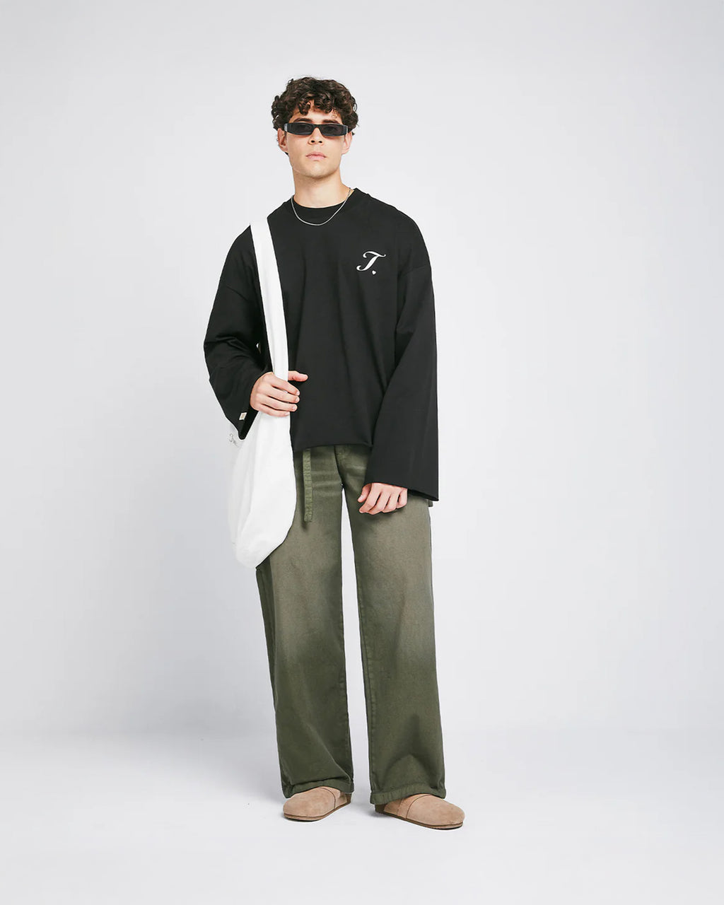 TRUE DIRTY-WASH LOW-RISE PANTS - MILITARY GREEN