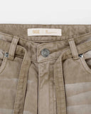 TRUE DIRTY-WASH MID-RISE PANTS - SAND