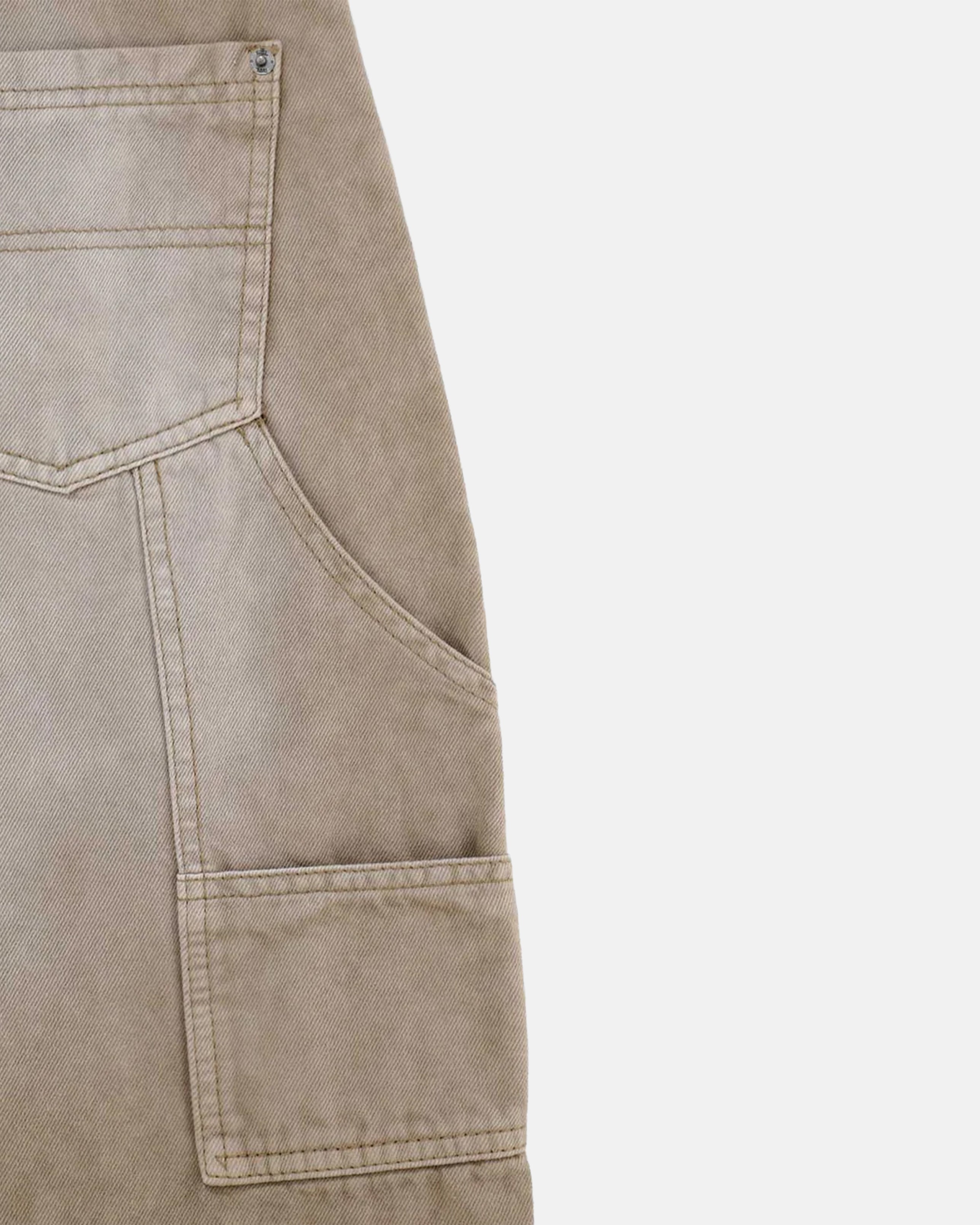 TRUE DIRTY-WASH MID-RISE PANTS - SAND