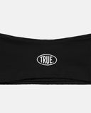 TRUE DON'T FAKE IT SCARF TOP BLACK