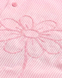 TRUE - True Embroidered Flower Boxy Shirt - Pink