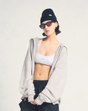 True Classic Zipper Hoodie – Washed Gray