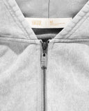 True Classic Zipper Hoodie – Washed Gray