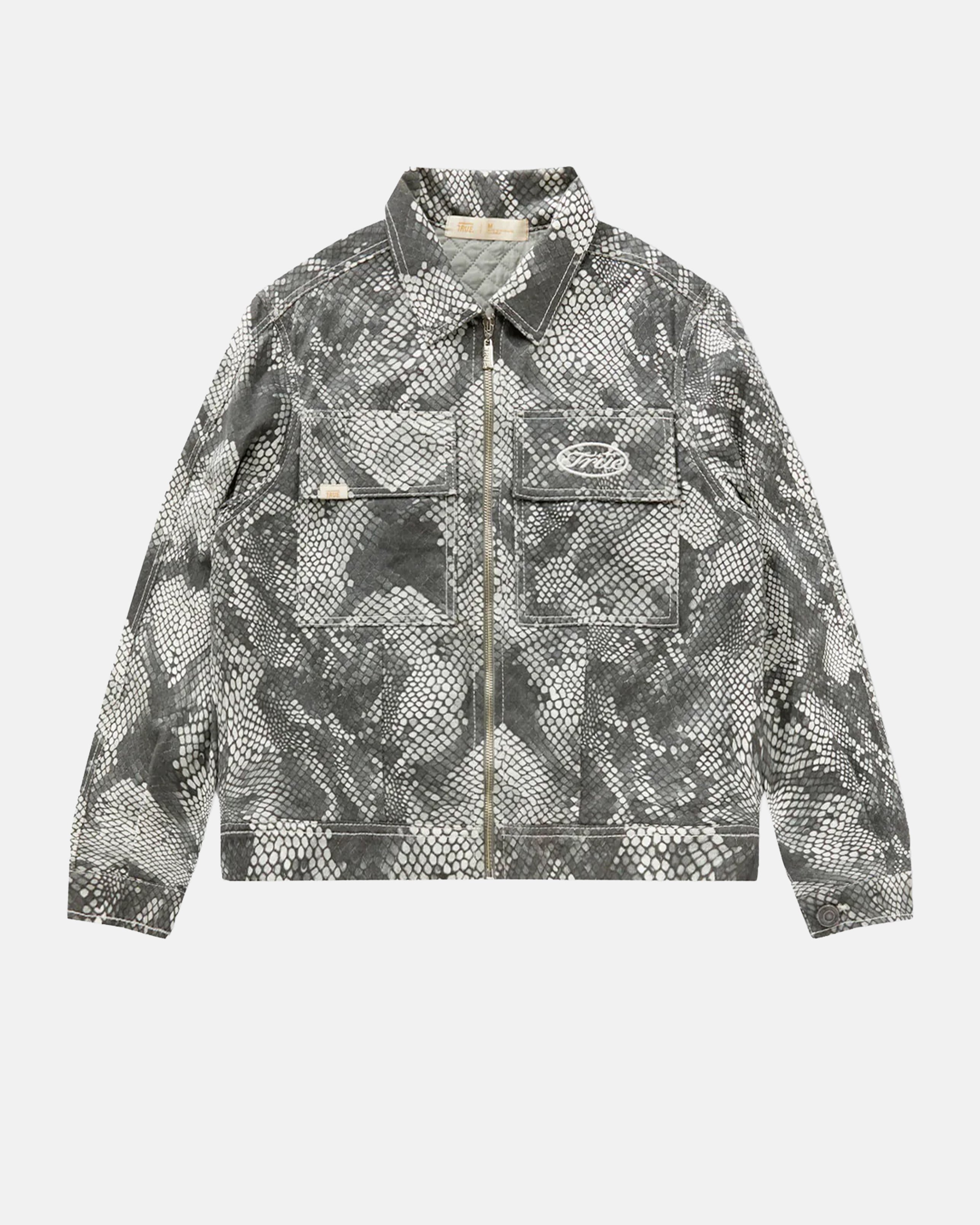 TRUE PYTHON DRILL LIGHT JACKET - GRAY