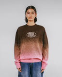 TRUE GRADIENT KNIT PULLOVER  PINK