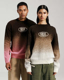 TRUE GRADIENT KNIT PULLOVER  PINK