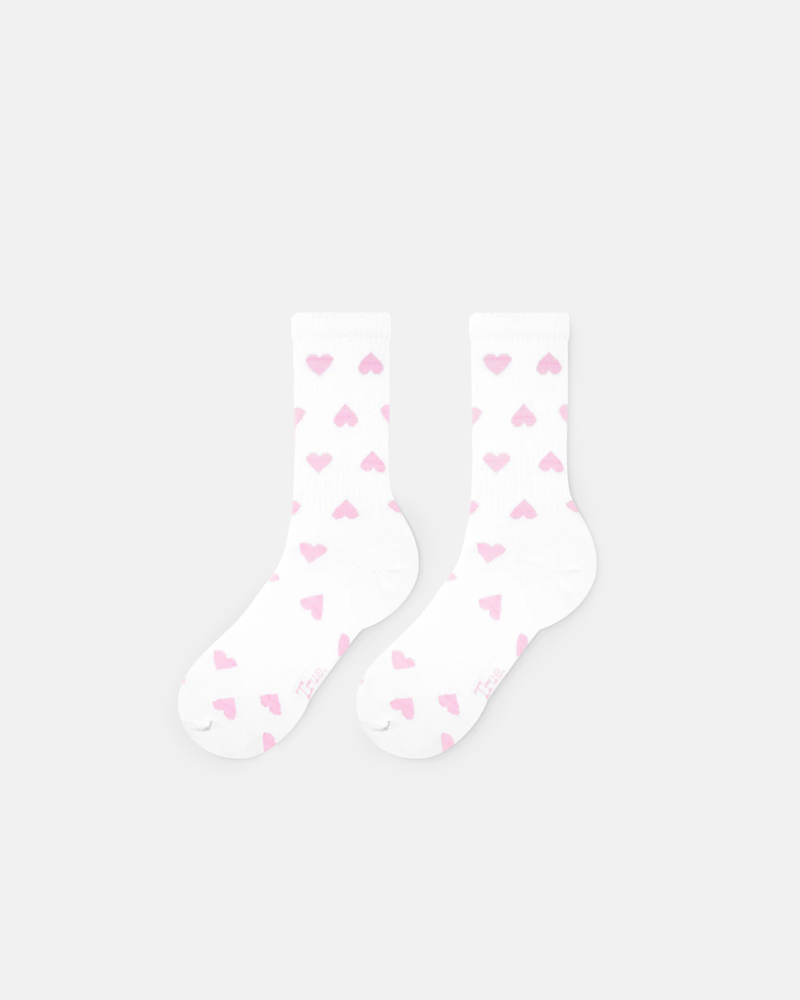TRUE HEARTS SOCKS - WHITE