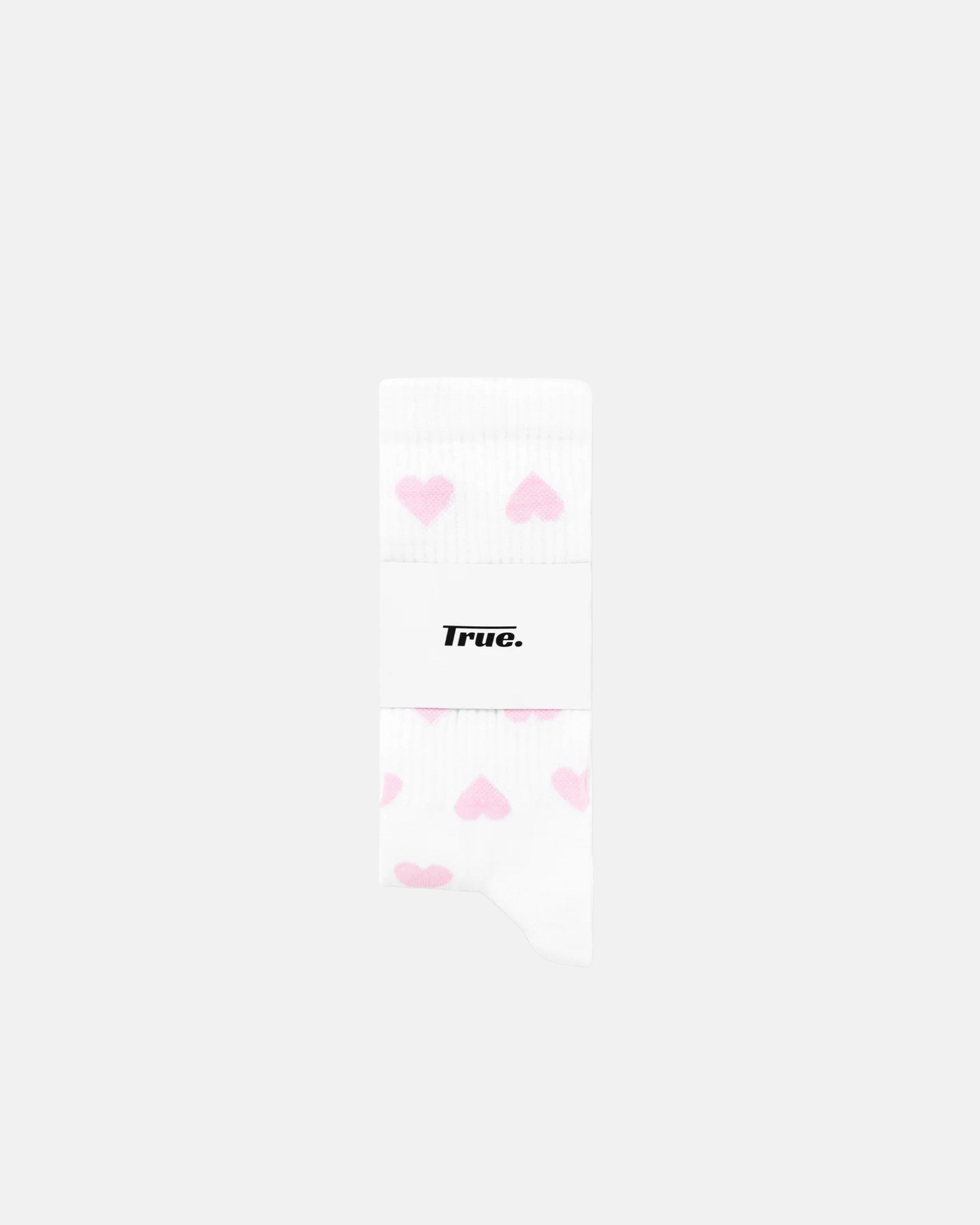 TRUE HEARTS SOCKS - WHITE