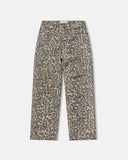 TRUE - Leopard Wide Leg Jeans - Camel
