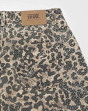 TRUE LEOPARD WIDE LEG JEANS CAMEL