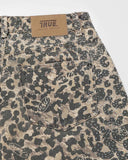 TRUE - Leopard Wide Leg Jeans - Camel