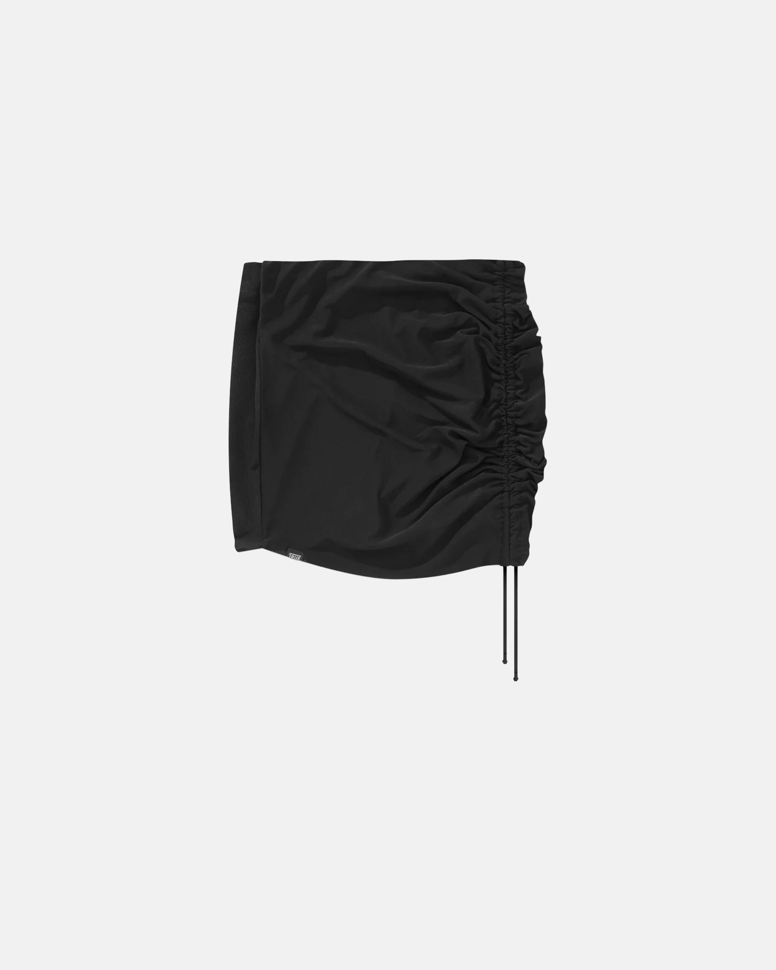 TRUE MESH MINI SKIRT - BLACK