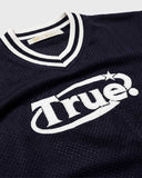 True Oversized Knitted Jersey - Navy Blue