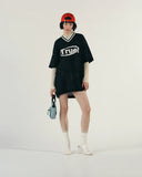 True Oversized Knitted Jersey - Navy Blue