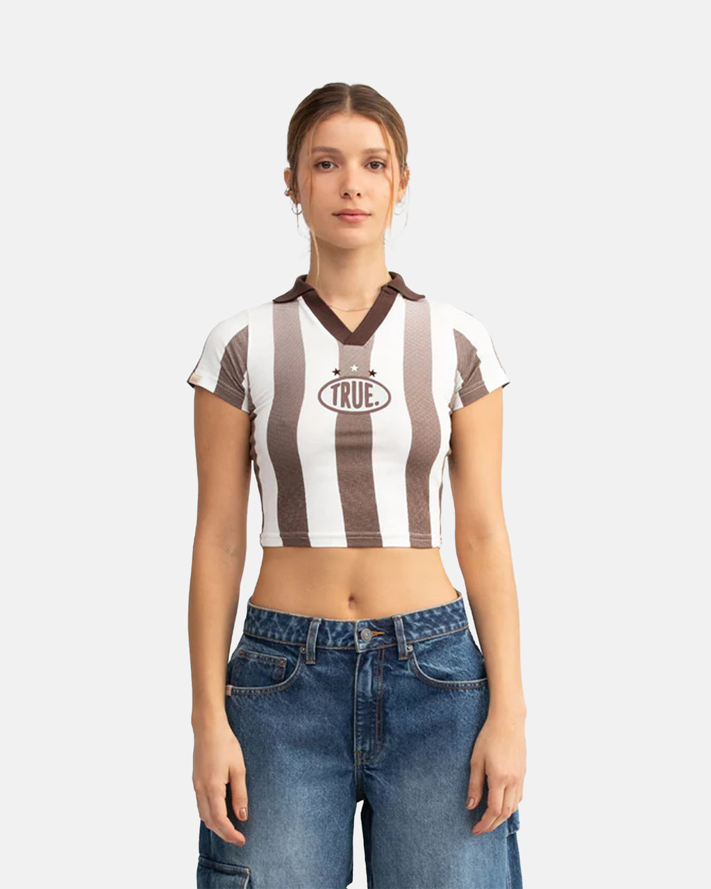 TRUE PARAÍSO SOCCER SLIM TEE - BROWN