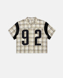 True Plaid Buttom Up Jersey Crema