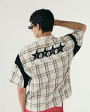 True Plaid Buttom Up Jersey Crema