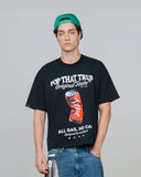 TRUE POP TASTE BOXY TEE BLACK