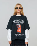 TRUE POP TASTE BOXY TEE BLACK