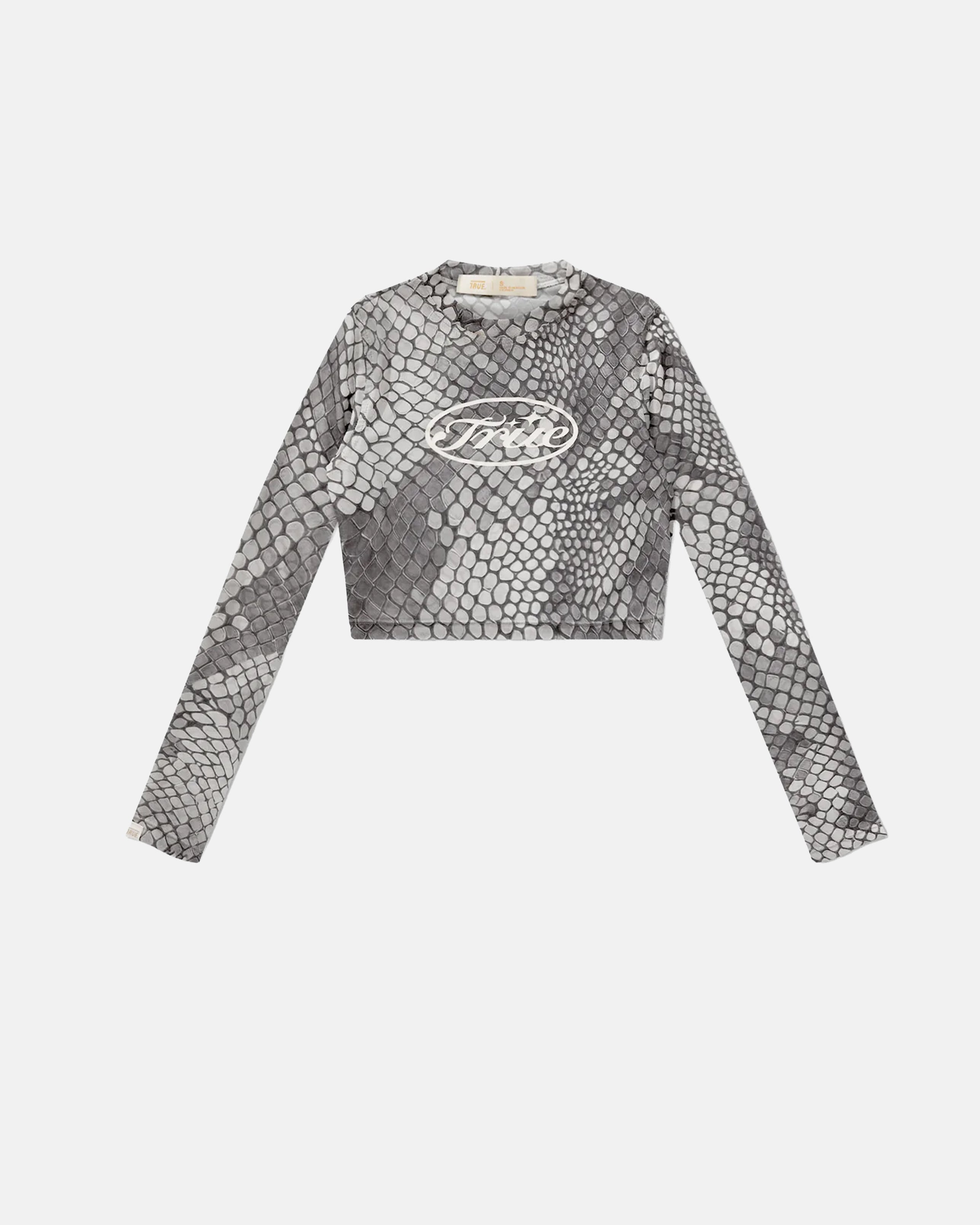 TRUE PYTHON MESH LS TEE - GRAY