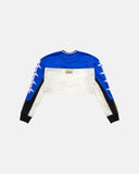 True Racing Cropped LS Shirt Blue